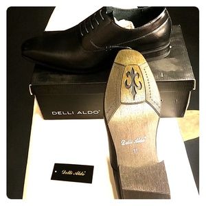 Aldo Black Mens Dress Shoes Size 11
